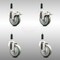 Service Caster 4 Inch 316SS Gray Poly Swivel 7/8 Inch Expanding Stem Caster Lock Brake, 2PK SCC-SS316TTLEX20S414-PPUB-2-S-2-78 - alternate 1